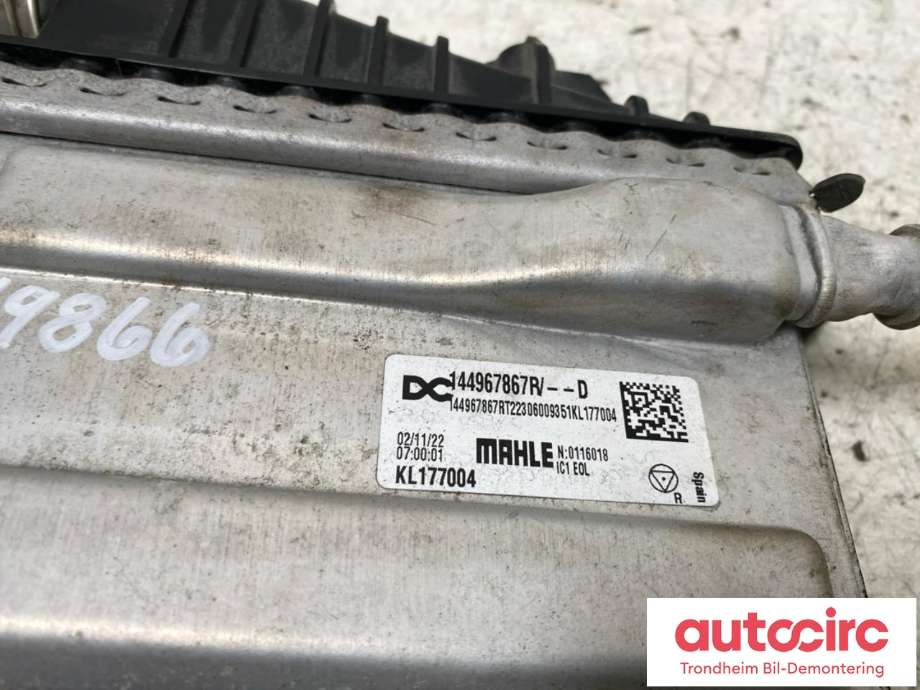 Intercooler til Mercedes Citan 2021-->> (W420) (W420) (MAHLE|A6080900500|A 608 090 05 00|144967867R)