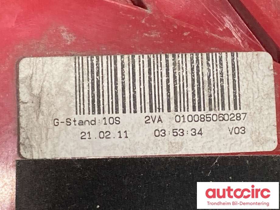 Baklykt høyre ytre til Audi A4 2007-2014 (Type IV) (B8) (B8) (8K5945096K|)