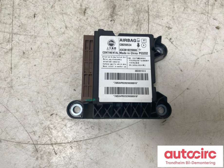 Styreenhet airbag hovedsensor til Maxus e-Deliver 9 2020-->>  (CONTINENTAL|C00268534|A3C0818220000|)