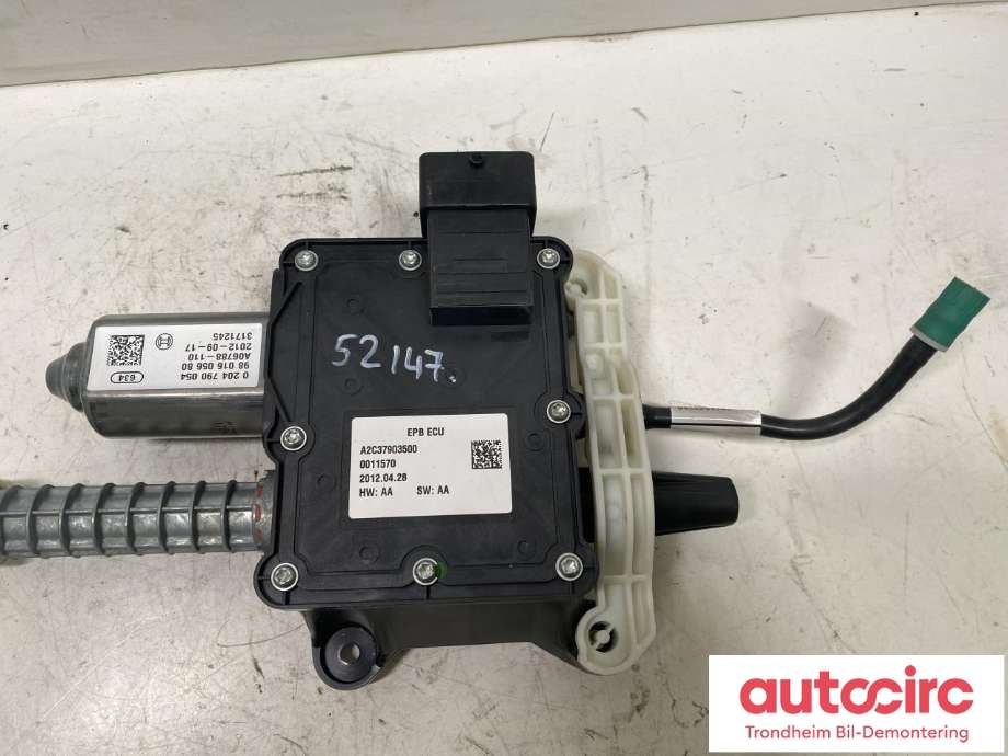 Håndbrekk/parkbrems elektrisk, fra bakstilling til Peugeot 508 2011-2014 (Type I, Fase 1)  (BOSCH|1607489080|9801605680|0204790054|9674863780|0204790055)