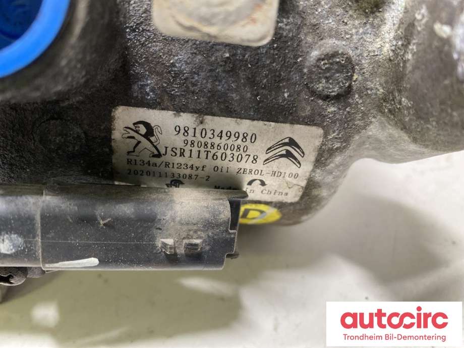 Aircondition kompressor til Citroën Berlingo 2019-->> (Type III)  (..|9810349980|98 103 499 80|)