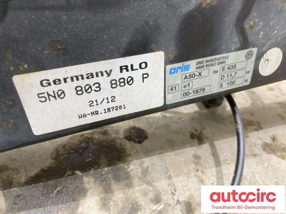 Hengerfeste til VW Tiguan 2011-2016 (Type I, Fase 2)  (...|5N0 803 881 E|)