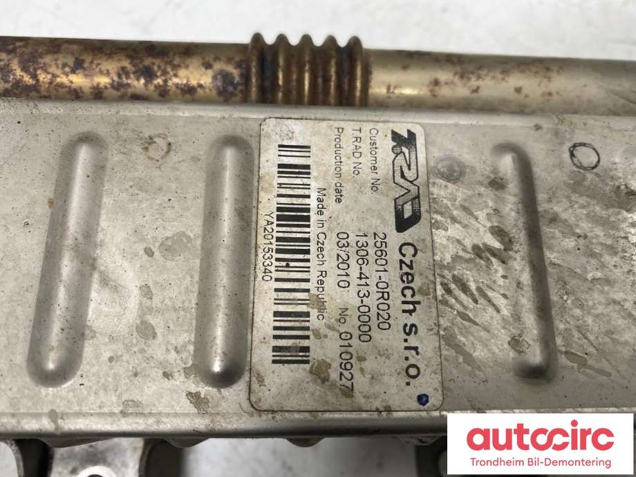 EGR-kjøler til Toyota RAV4 2009-2013 (Type III, Fase 2)  (256010R020|)