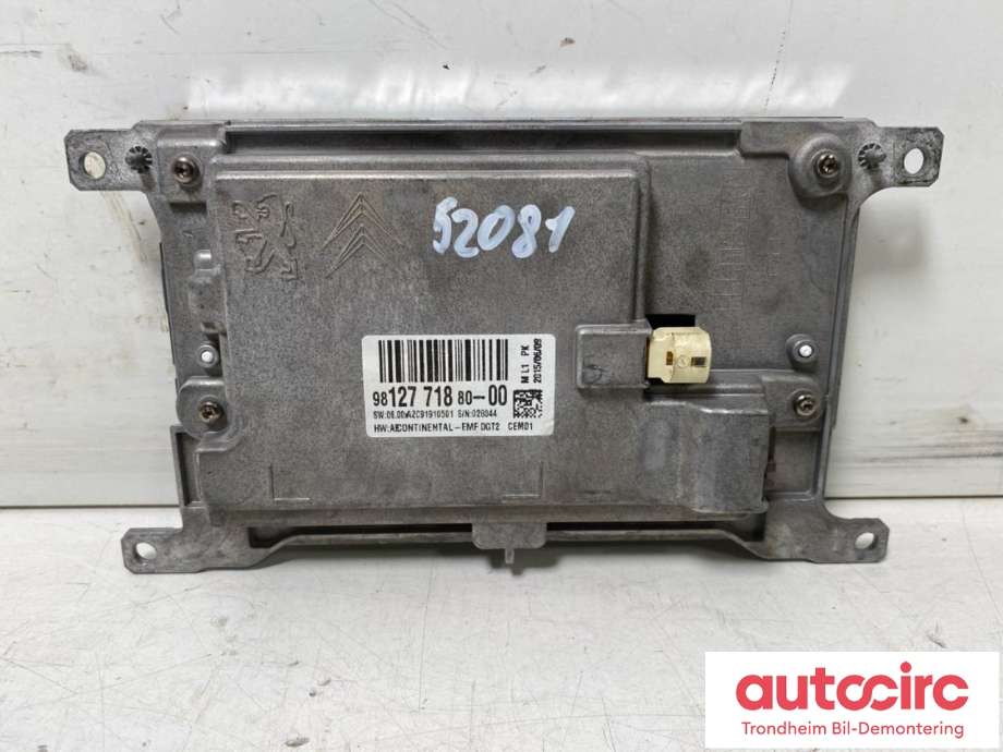 Bilstereo navigasjon skjerm til Peugeot 508 2014-2018 (Type I, Fase 2)  (...|9812771880|9812771880-00|)