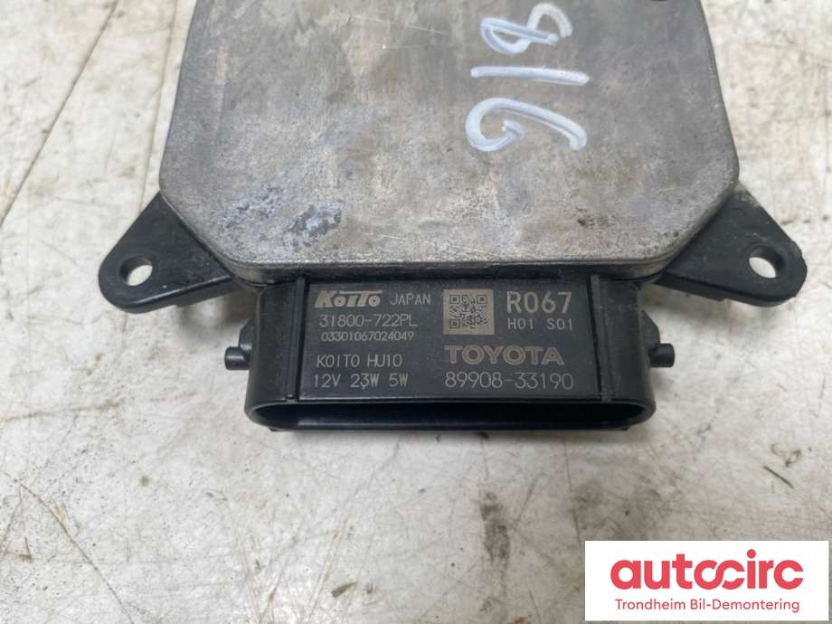 Styreenhet xenon/ballast til Toyota Camry 2019-->> (KOITO|89908-33190|8101633E71|)