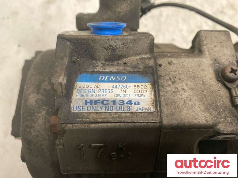 Aircondition kompressor til Mitsubishi Pajero 2007-2016 (Type IV, Fase 1)  (DENSO|7813A085|447260-6502|)