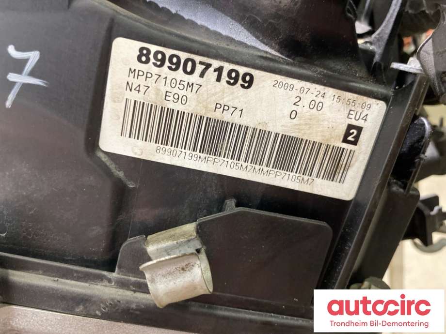Motor diesel til BMW 3-Serie 2005-2011 (E90/E91/E92/E93) (E90/E91/E92/E93) (N47D20C|11 00 2 157 130|11 00 2 157 131|)