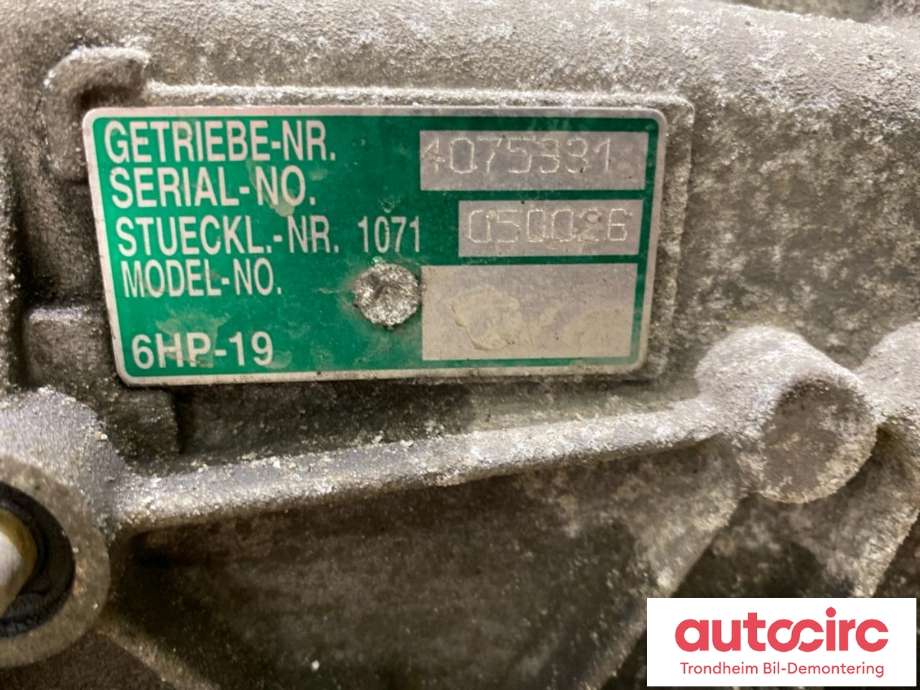 Girkasse automat til BMW 3-Serie 2005-2011 (E90/E91/E92/E93) (E90/E91/E92/E93) (GA6HP19Z|24007590123|)