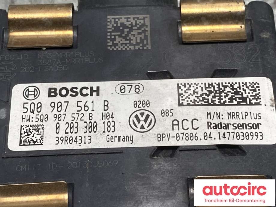 Sensor radar til VW Golf VII 2012-2017 (Fase 1) (5Q0 907 561 B|0203300183|)
