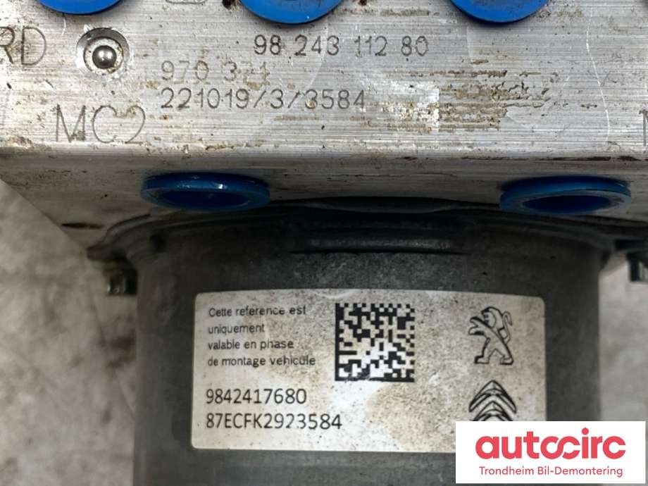 ABS sentral til Opel Corsa-e 2019-->>  (9842417680|)