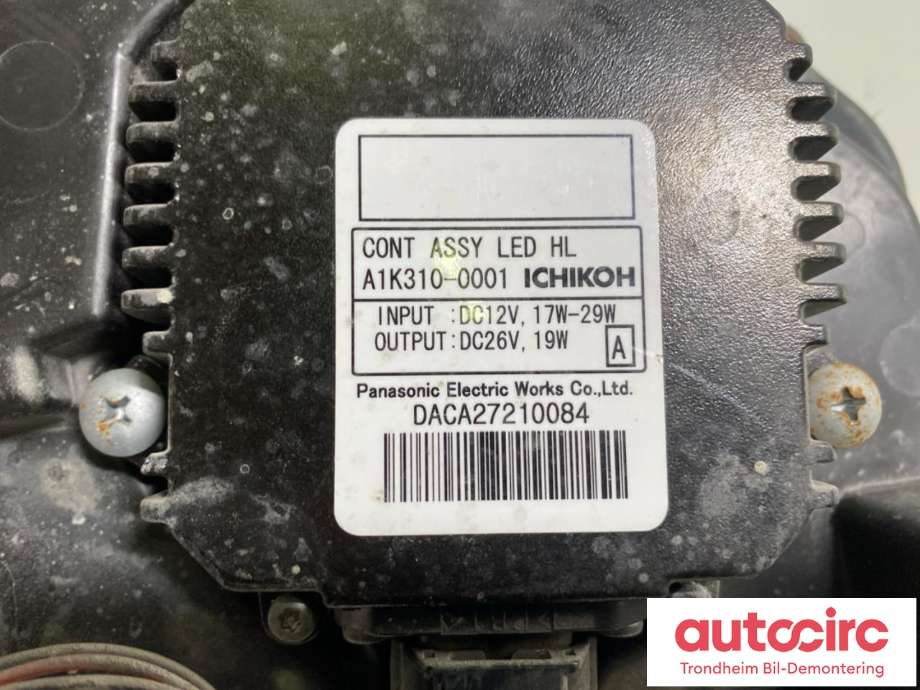 Frontlykt venstre halogen til Nissan Leaf 2011-2017 (Type I)  (260603NA3C|)