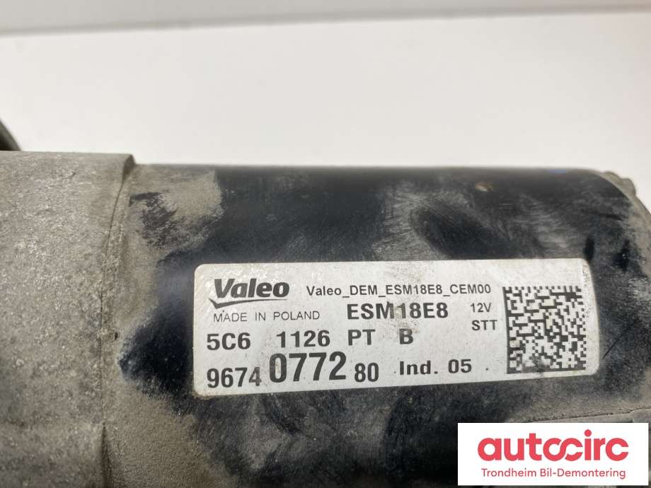Starter til Peugeot 2008 2013-2019 (Type I)  (9674077280|1628564780|1680416280)