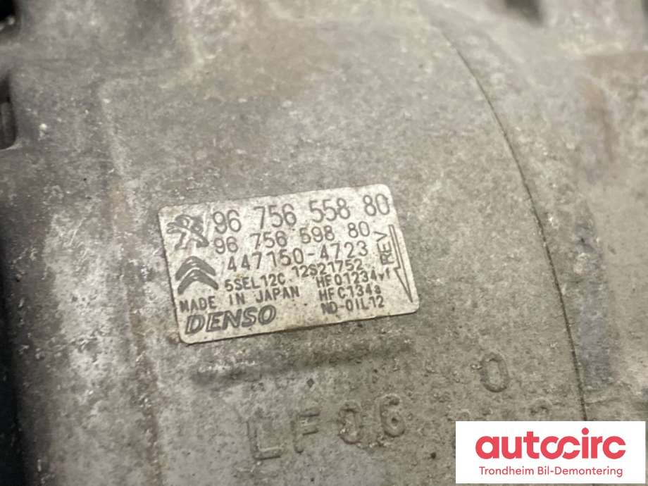 Aircondition kompressor til Peugeot 2008 2013-2019 (Type I)  (9822184980|1622720380|)