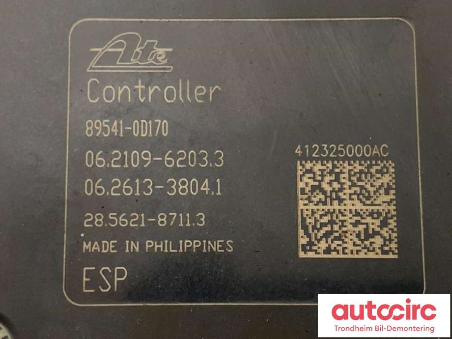 ABS sentral til Toyota Yaris 2012-2014 (Type III, Fase 1)  (ATE|44540-0D100|89541-0D170|44050-0D160| 44050-0D161)