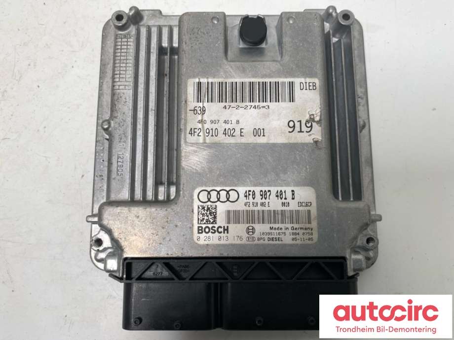Styreenhet motor til Audi A6 2005-2008 (Type III, Fase 1) (C6) (C6) (..|4F2910402E|4F2910402EX|)