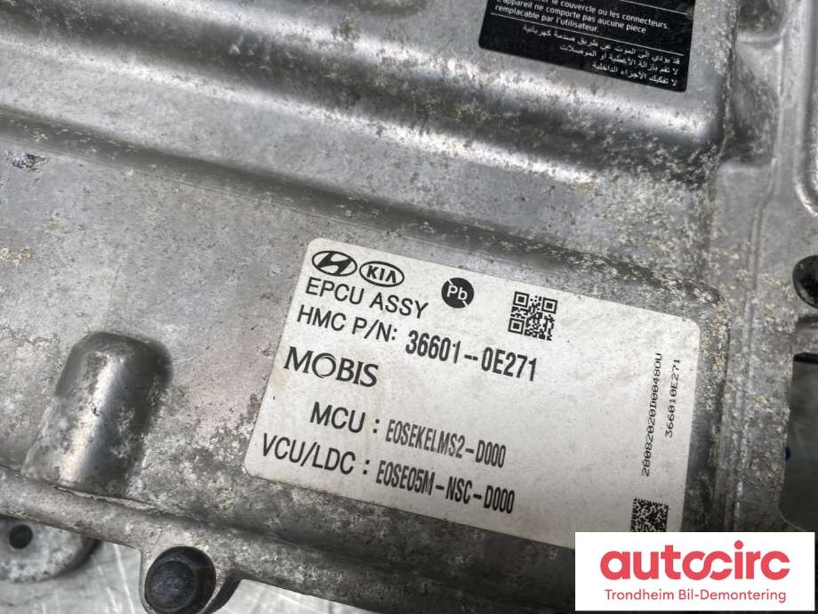 Motor power controller elbil (EPCU/PDM) til Hyundai Kona 2017-2021 (Type I, Fase 1)  (366010E271|)