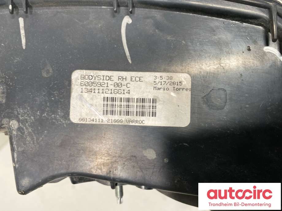 Baklykt høyre ytre til Tesla Model S 2013-2016 (Fase 1) (6005921-00-B|6005921|6005921-00-C| 6005921-00-D| 6005921-00-E| 0005921-00-F)