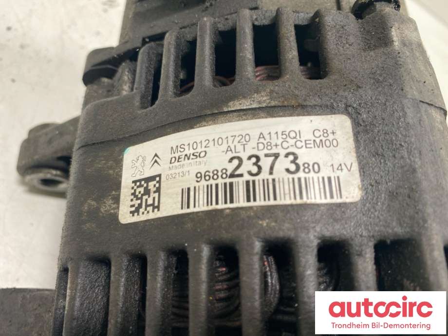 Dynamo til Peugeot 208 2012-2019 (Type I)  (9688237380|9806007480|1608066080| 1610048280)