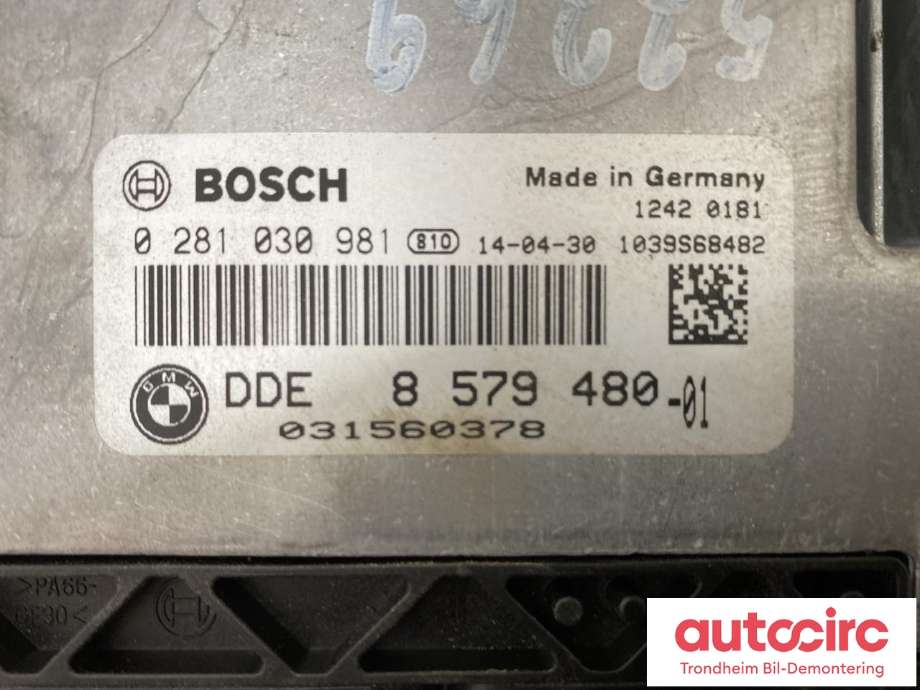 Styreenhet motor til BMW 4-Serie 2013-2020 (F32/F33/F36) (F32/F33/F36) (BOSCH|8579480|13618586534|0281030981)