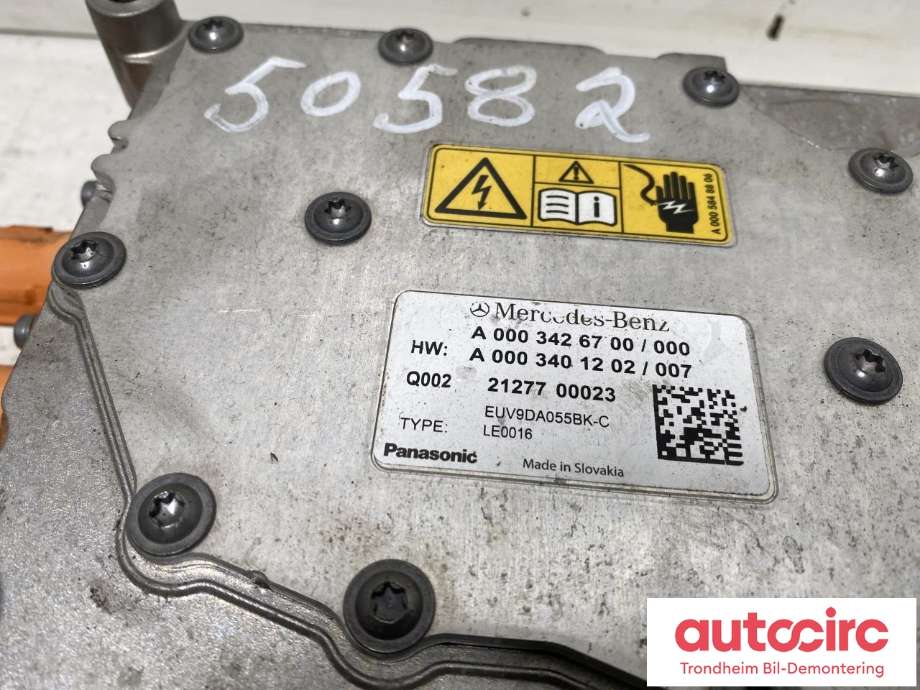 Spenningsregulator til Mercedes EQV 2020-->> (W447) (W447) (PANASONIC|A0003426700|EUV9DA055BK-C|)