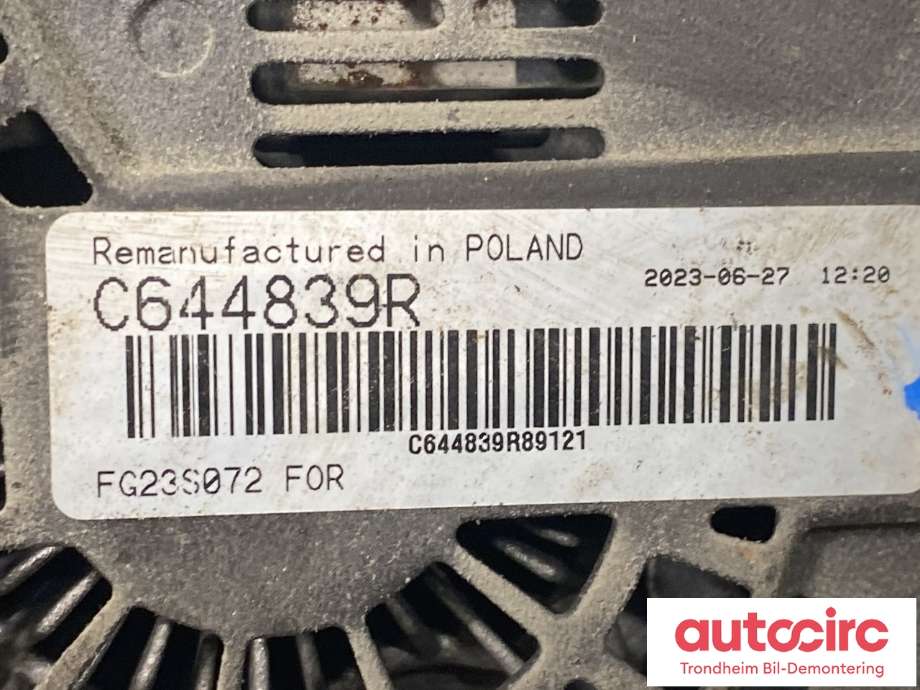 Dynamo diesel til Ford Mondeo 2014-2019 (Type V, Fase 1)  (REMANUFACTURED|2438697|DS7T10300FD|2380384)