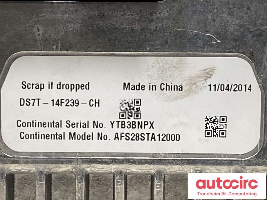 Bilstereo navigasjon skjerm til Ford Mondeo 2014-2019 (Type V, Fase 1)  (5308885|DS7T18B955FB|DS7T-14F239-CH)
