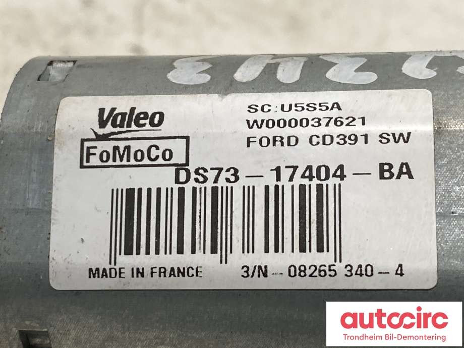 Viskermotor bakrute til Ford Mondeo 2014-2019 (Type V, Fase 1)  (VALEO|2639143|DS7317404BB|)