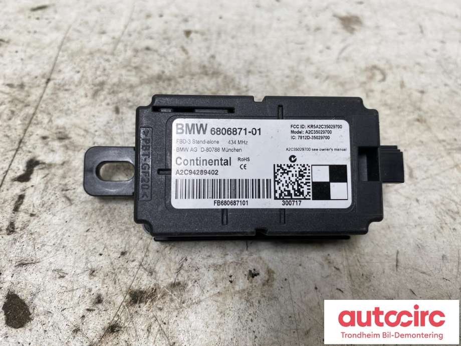 Styreenhet diverse til BMW X5 2013-2018 (F15) (F15) (CONTINENTAL|6806871|61 35 7 928 663|7928663| 61357928663)