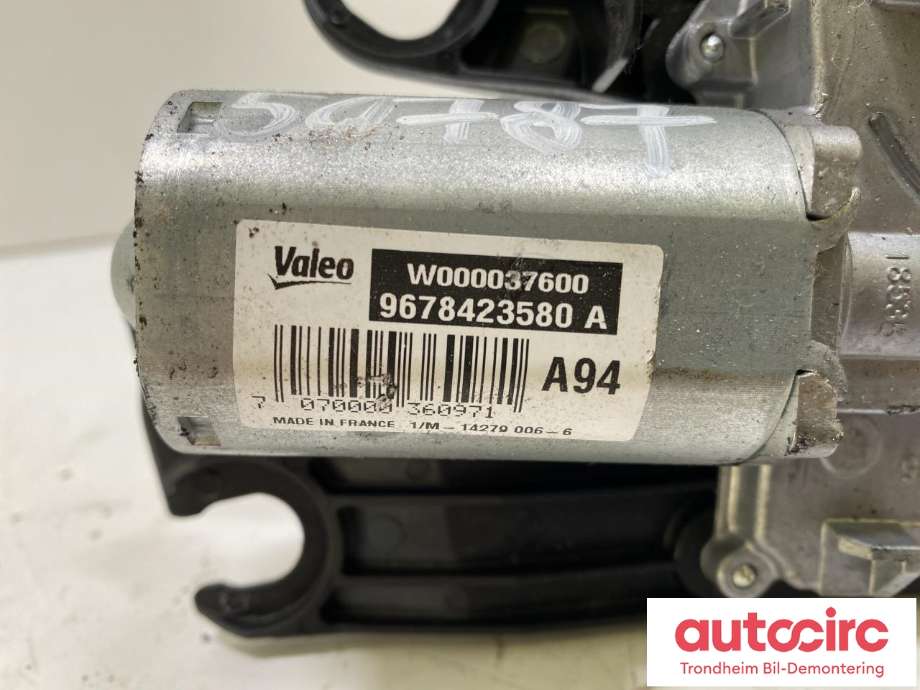 Viskermotor bakrute til Peugeot 2008 2013-2019 (Type I)  (VALEO|9678423580|96 784 235 80|W000037600)