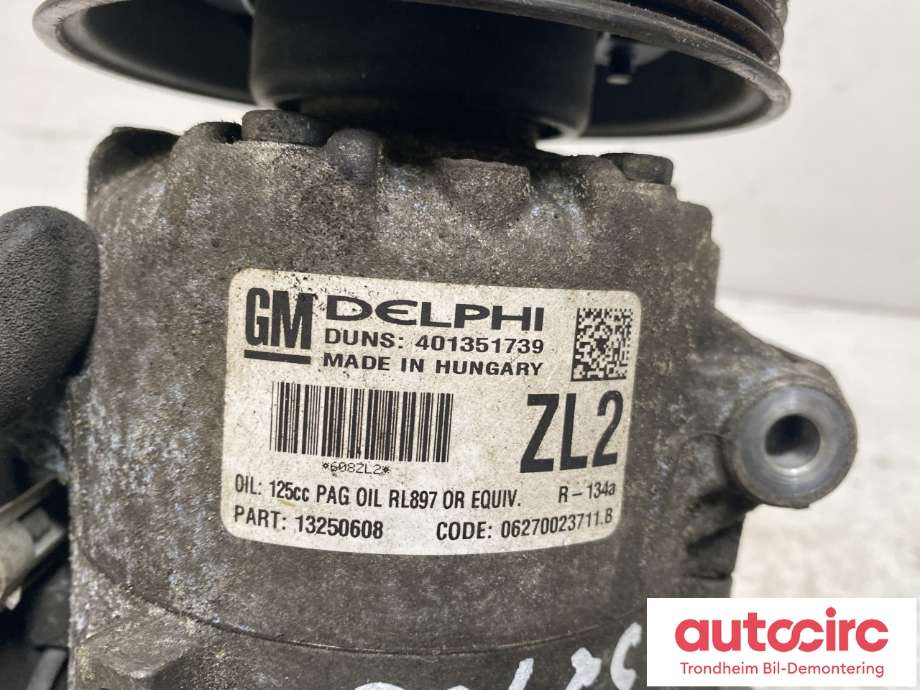 Aircondition kompressor til Opel Meriva B 2010-2017  (13271268|13395695|)