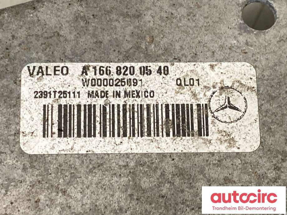Viskeroverføring til Mercedes ML 2011-2015 (Fase 1) (W166) (W166) (A1668200241|A1668204900|)