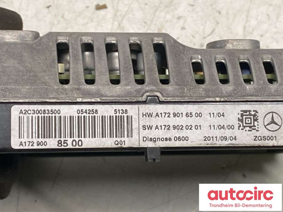 Bilstereo navigasjon skjerm til Mercedes ML 2011-2015 (Fase 1) (W166) (W166) (A1729008500|A1729003904|)