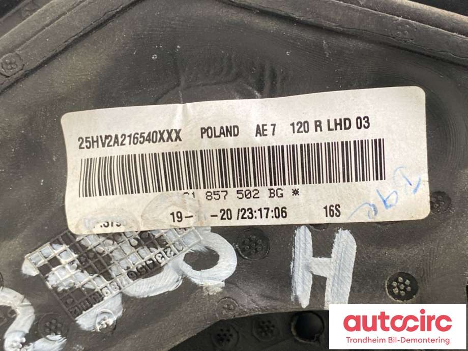 Speil høyre til Škoda Citigo-e 2019-->>  (1S1857508AL|)