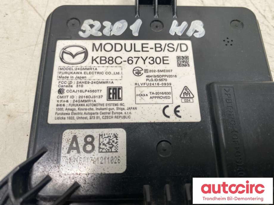 Sensor blindsone til Mazda CX-5 2017-->> (Type II)  (KB8C67Y30E|)
