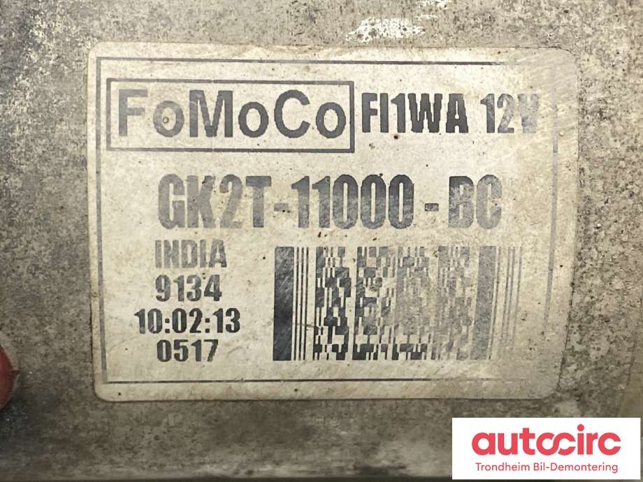Starter diesel til Ford Transit 2014-->>  (FOMOCO|2529636|GK2T-11000-BD|)