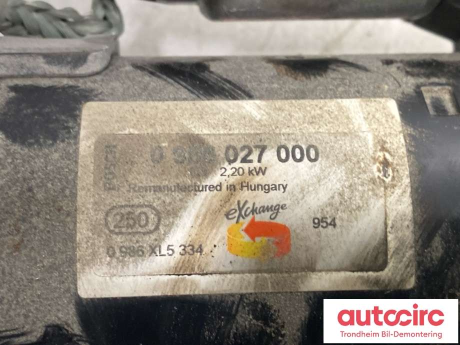 Starter diesel til Fiat Doblo 2010-->> (Type II) (51984359|71796415|)