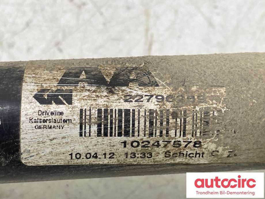 Drivaksel høyre foran, diesel/automat til Opel Insignia A 2009-2014  (22796269|93169653|)