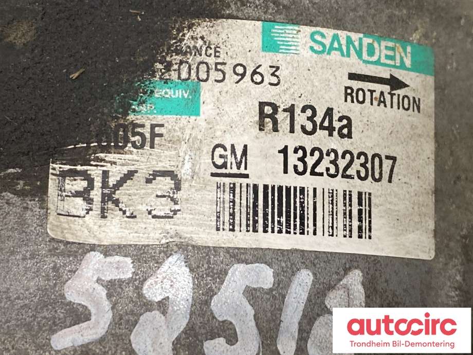 Aircondition kompressor til Opel Insignia A 2009-2014  (SANDEN|13262839|95516239|)