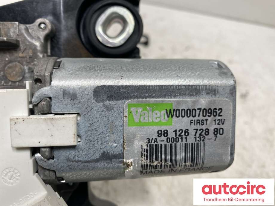 Viskermotor bakrute til Peugeot Traveller 2017-->> (9812672880|)