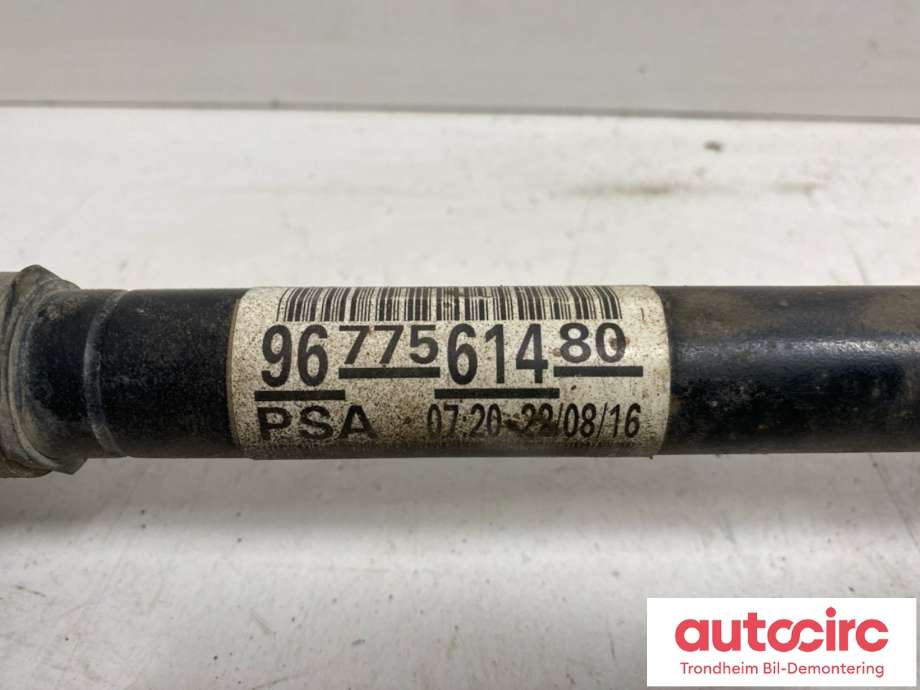 Drivaksel venstre foran, diesel/manuell til Peugeot 308 2013-2021 (Type II)  (9677561480|9820471280|1610205580)