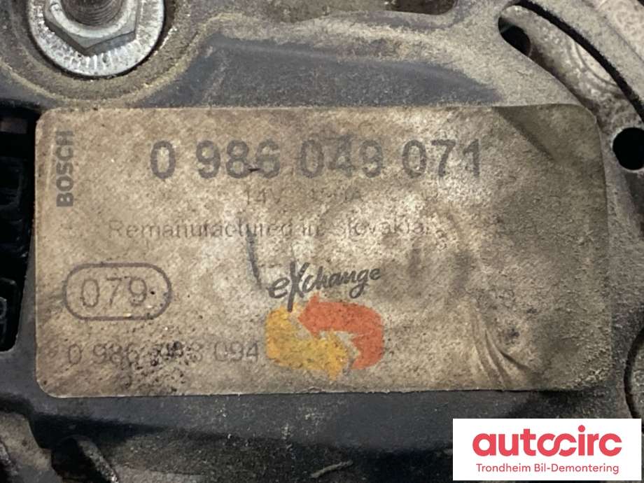 Dynamo diesel til Ford Kuga 2008-2012 (Type I)  (REMANUFACTURED / BOSCH|1704085|8M5T-10300-YB|2242403)