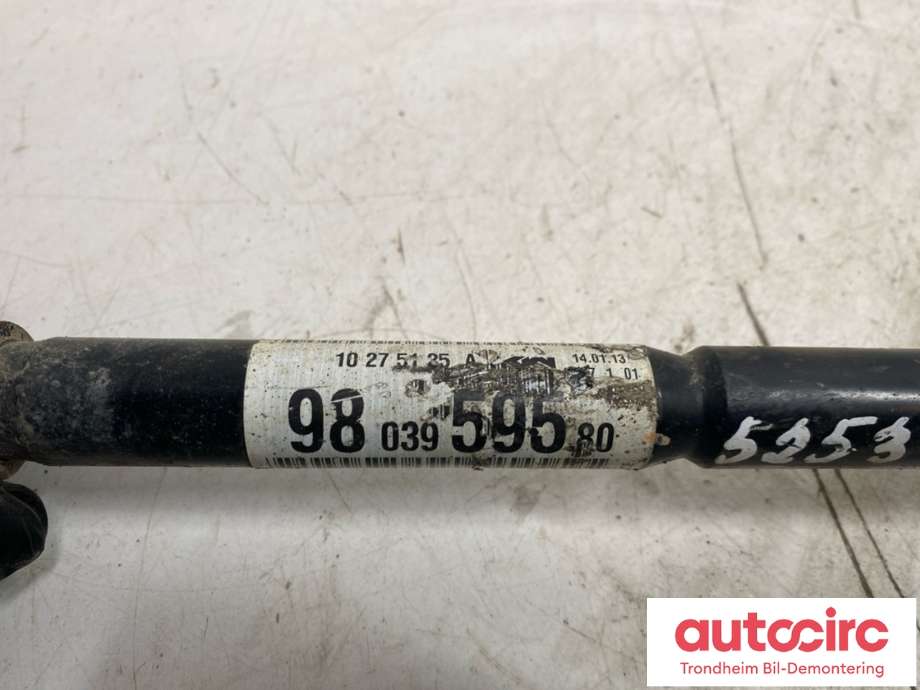Drivaksel venstre foran, diesel/manuell til Peugeot 208 2012-2019 (Type I)  (9803959580|1608957780|)