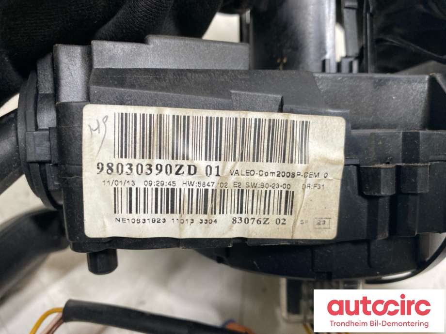 Bryter combi til Peugeot 208 2012-2019 (Type I) (98030390ZD|98081767ZD|)