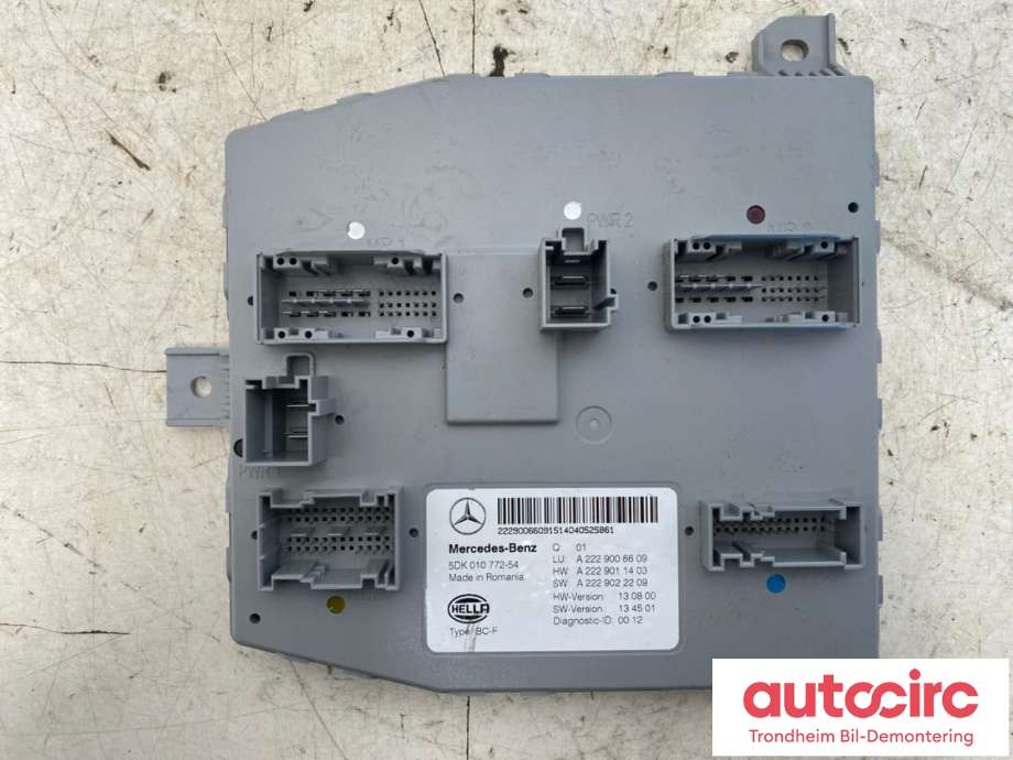 Styreenhet (SAM - Signal Acquisition Module) til Mercedes S-Klasse 2013-2020 (W222) (W222) (HELLA|A2229006609|A2229011403|A2229022209| A2229009308| A2229005711)