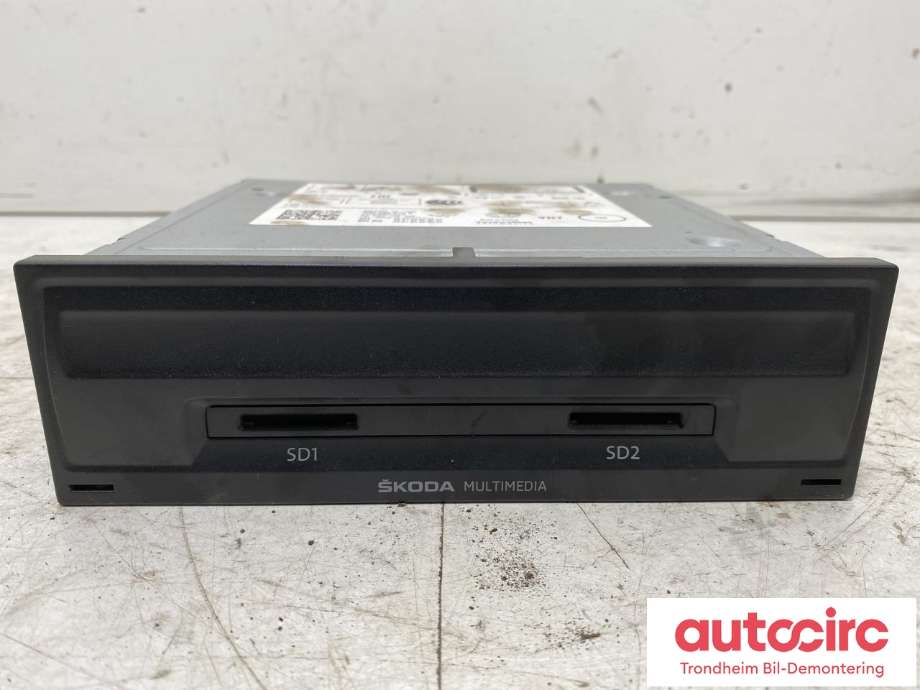 Bilstereo navigasjon til Škoda Octavia, 2013-2016 (Type III, Fase 1)  (TECHNISAT AUTOMOTIVE|5Q0035874B)