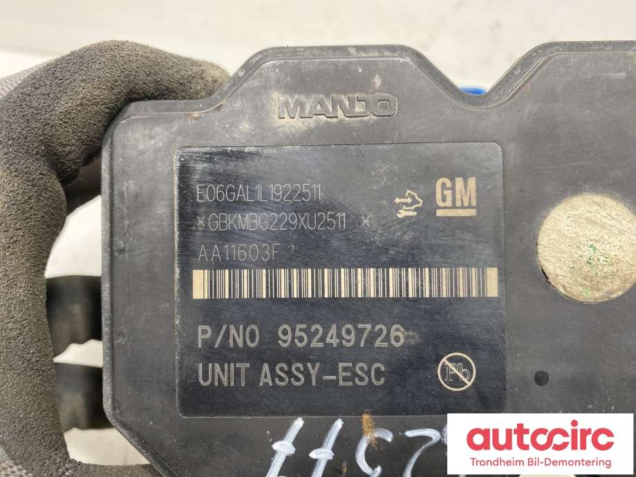 ABS sentral til Opel Mokka 2012-2016 (Type I, Fase 1)  (MANDO|95911081|95417440|95281718| 688250455| 95249726)