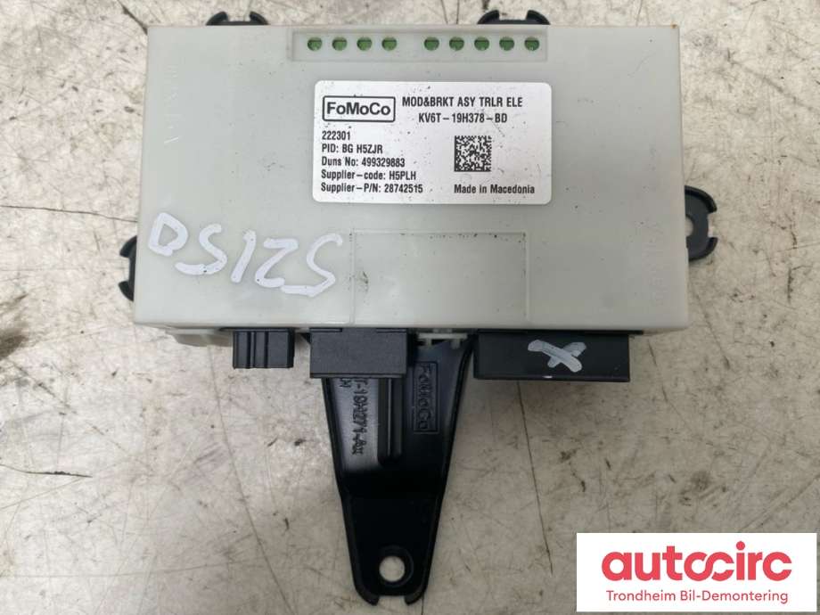 Styreenhet hengerfeste til Ford Transit Connect 2018-->> Type II, Fase 2 (FOMOCO|KV6T-19H378-BD|2561471|)