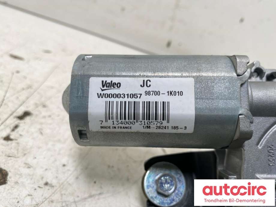 Viskermotor bakrute til Hyundai Ix20 2010-2017  (VALEO|987001K010|W000031057|)