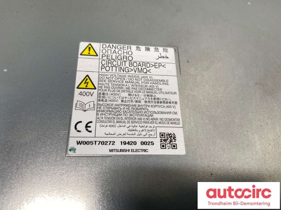 Batterilader (OBC - On Board Charger) til Mitsubishi Outlander 2015-->> (Type III, Fase 2)  (9481A151|)