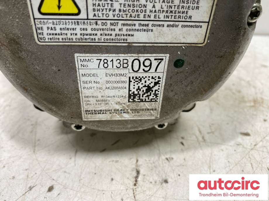 Aircondition kompressor hybrid til Mitsubishi Outlander 2015-->> (Type III, Fase 2)  (7813B174|)